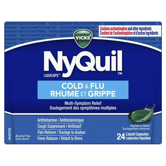 VICKS NYQUIL COLD&FLU LIQ CAPS 24