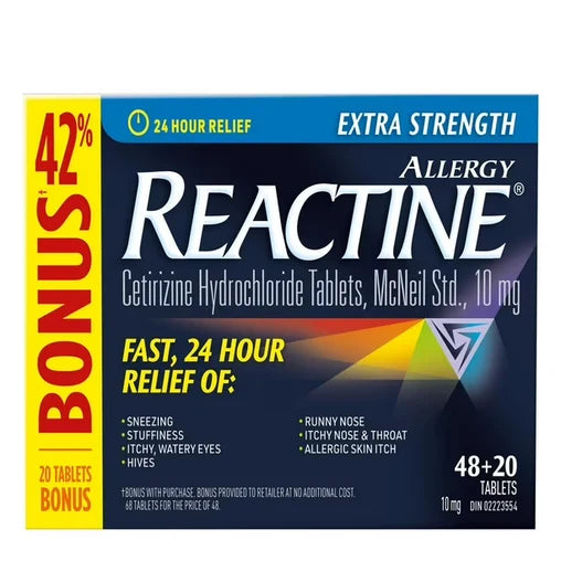 REACTINE BONUS 48+20 TABLET