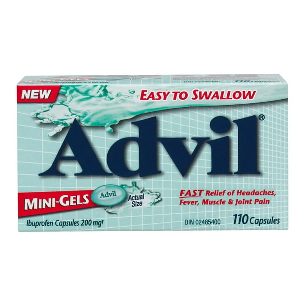 ADVIL MINI GEL CAPS 200MG 110 CAPSULE