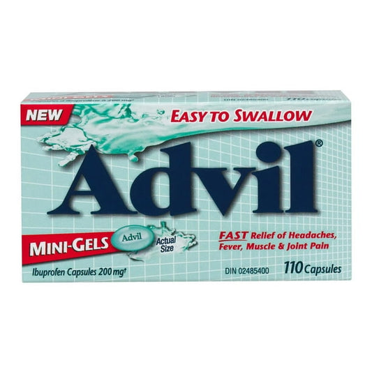 ADVIL MINI GEL CAPS 200MG 110 CAPSULE