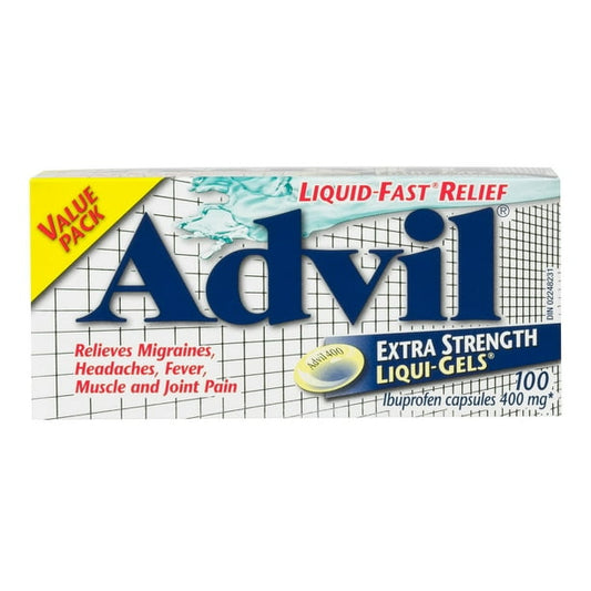 ADVIL LIQUI-GELS XST CAPS 400MG 100 CAPSULE