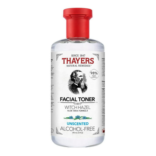THAYERS NATURAL    Witch Hazel Alcohol Free Toner    Unscented Aloe Vera Toner 355mL