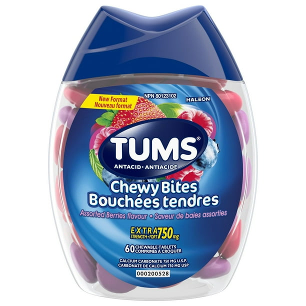 TUMS CHEWY BITES BERRY 60 TAB CHEW