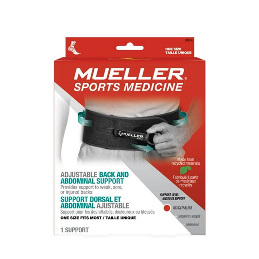 MUELLER ADJUSTABLE BACK & ABDOMINAL SUPPORT