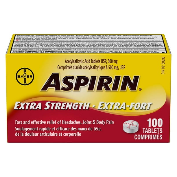 ASPIRIN XST TB 500MG 100 TABLET