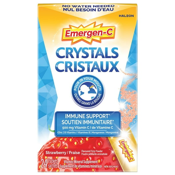 EMERGEN C CRYSTALS ADULT STRAWBERRY 24G CRYSTALS