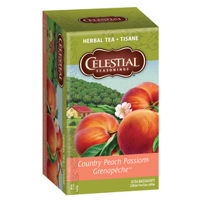 CELESTIAL SEASONINGS  Herbal Tea, Country Peach Passion    20ct