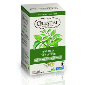 Celestial Tea   Organics Pure Green Tea  18bg