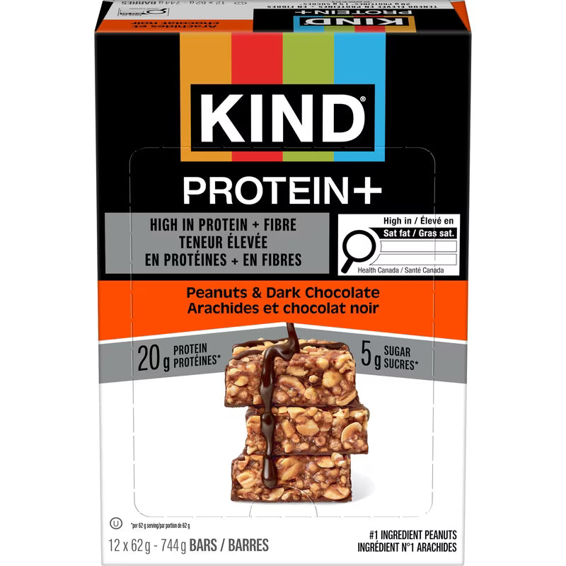 KIND Snacks - Peanuts & Dark Chocolate 62g (Case of 12)
