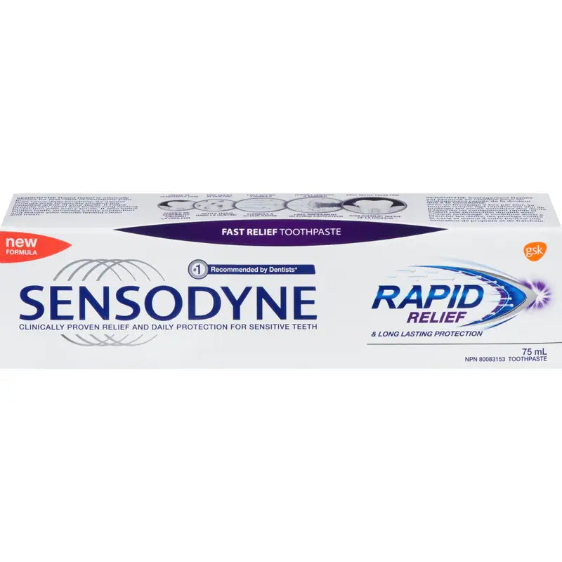 TOOTHPASTE SENSODYNE RAPID RELIEF 75ML TOOTHPASTE