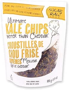 Solar Raw Foods   Ultimate Kale Chips - Better than Cheddar 100 g / 3.35 oz Short-Dated