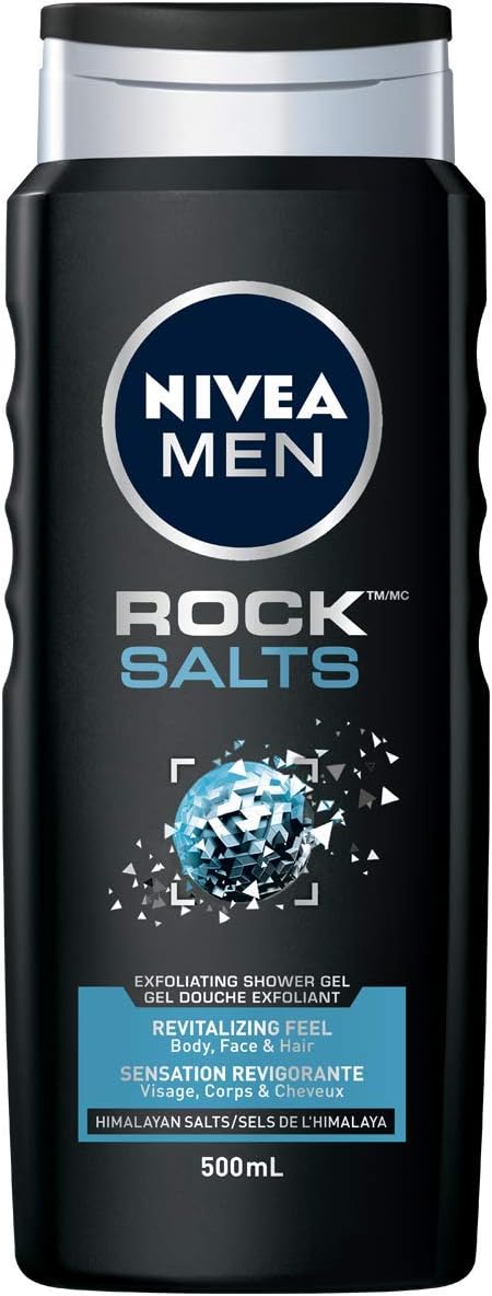 NIVEA MEN SHOWER GEL EXFOLIATING ROCK SALTS 500ML