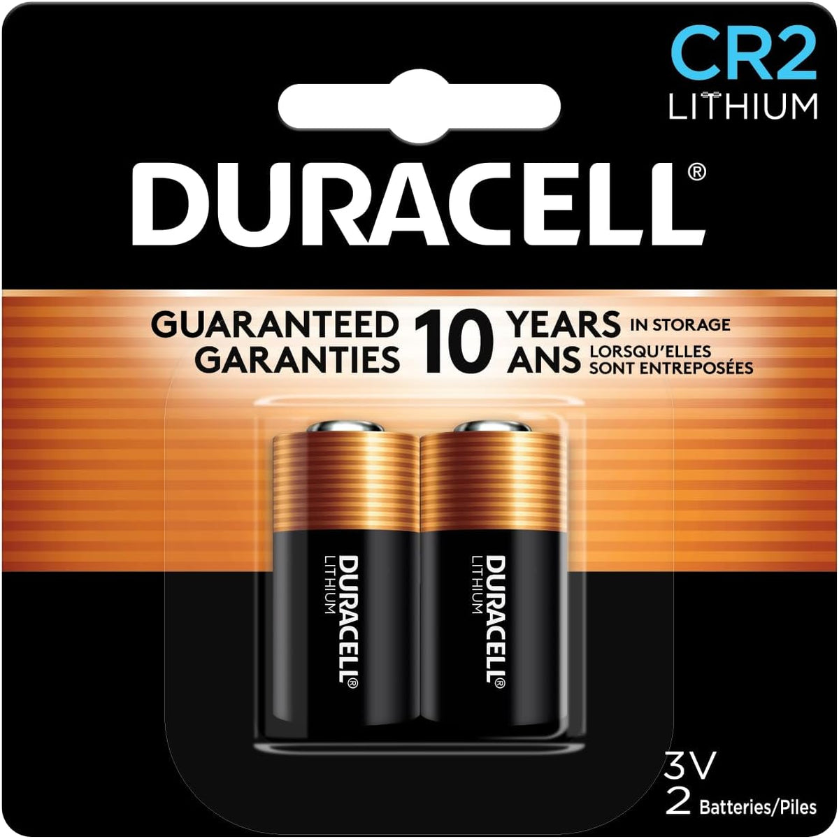 DURACELL BATTERIES COPPER & BLACK CR2 2