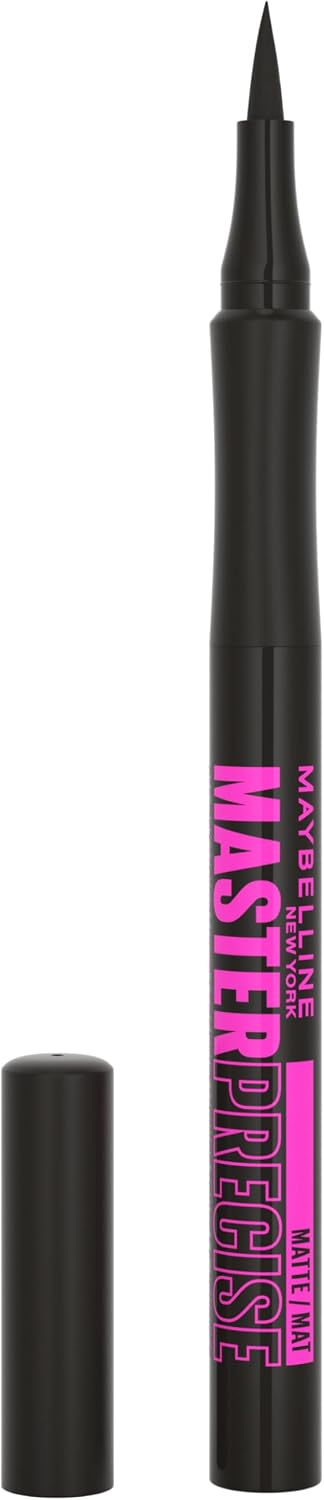MAYBELLINE MASTER PRECISE EYE LINER MATTE BLACK1ML pack of 2