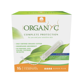 Organyc   Compact Tampons - Super Plus 16ct