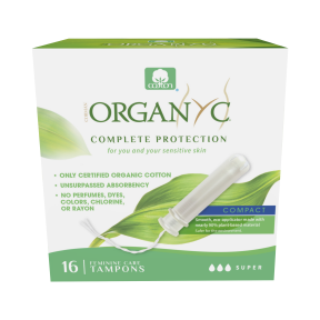 Organyc   Compact Tampons - Super 16ct