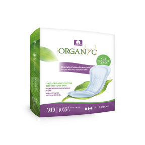 Organyc   Light Incontinence Moderate Pads 20ct