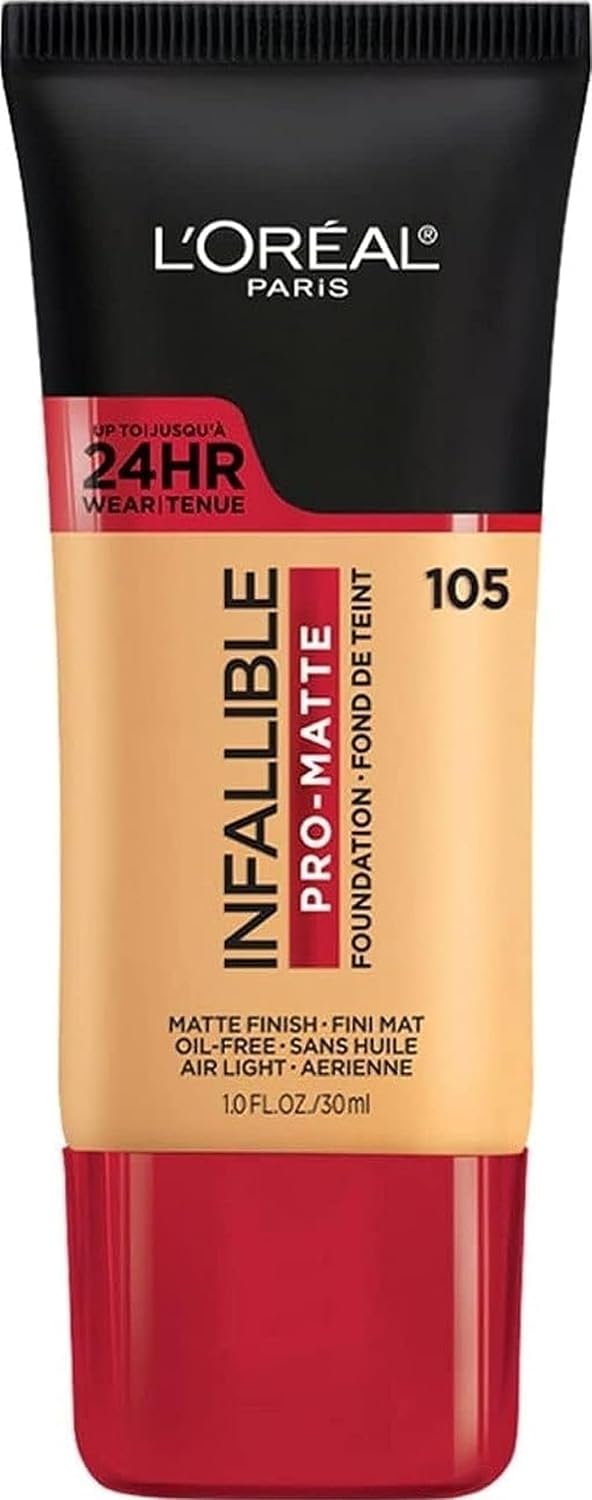 LOR INFAILLIBLE MATT FOUNDATION 105 NATURAL BEIGE pack of 2