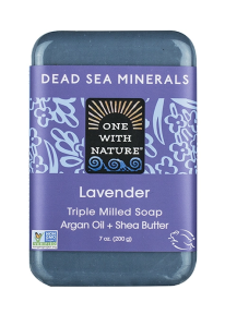 One With Nature   Lavender Bar Soap 6 x 200g