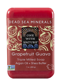 One With Nature   Grapefruit Guava Bar Soap 6 x 200g