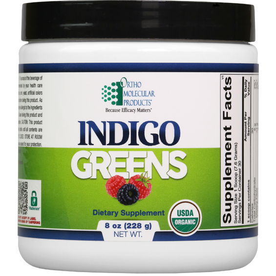 Ortho Molecular   Indigo Greens Powder   30 SVG