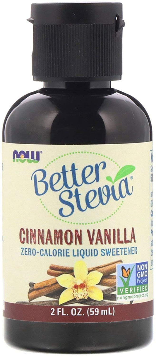 NOW    BetterStevia Liquid Extract (Cinnamon Vanilla) 60mL
