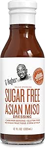 G Hughes Sugar Free Sauce    G Hughes Dressing    Flavour: Asian Miso 
Container Size: 355 mL    Case of 6