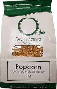 OAK MANOR POPPING CORN (KERNELS) - ORGANIC    Popcorn, Organic    1kg