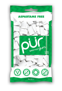 PUR GUM    Spearmint Gum Bag 77g*12