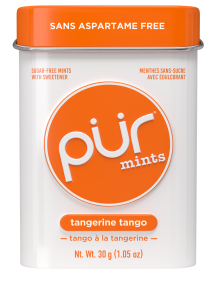 PUR   Mints-Tangerine,30ct,12/tray