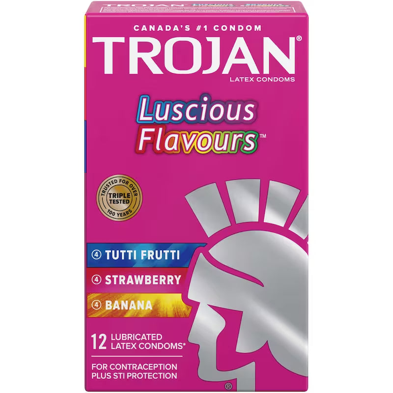 TROJAN LUSCIOUS FLAVOURS CONDOM 12