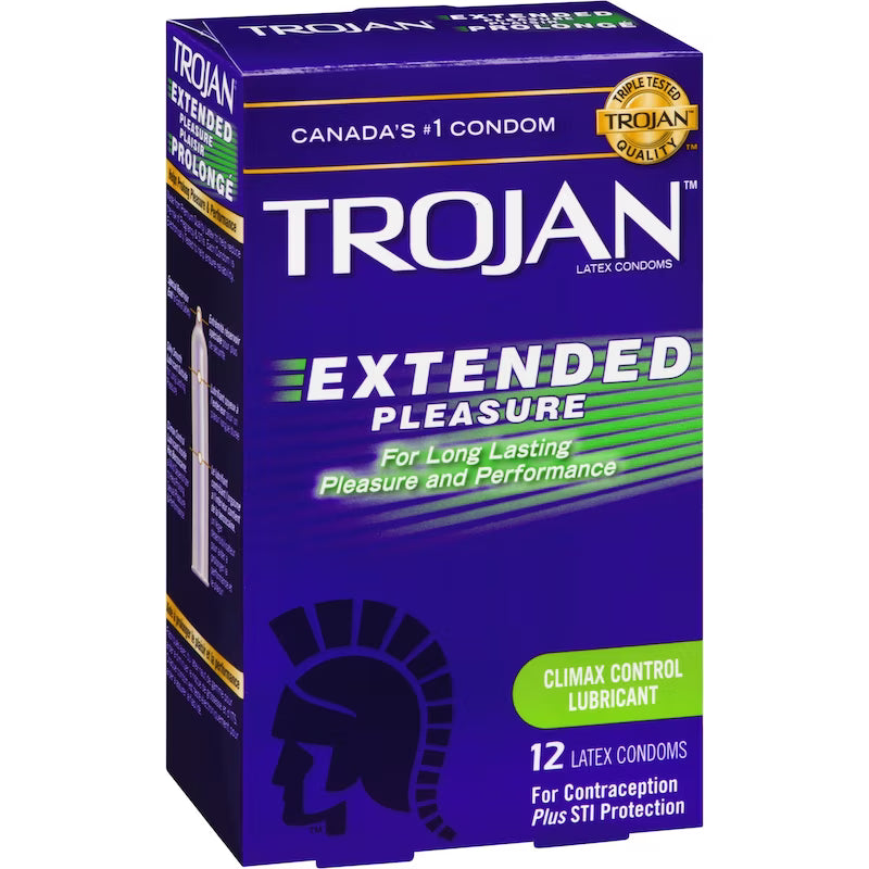 TROJAN EXTENDED PLEASURE CONDOM 12