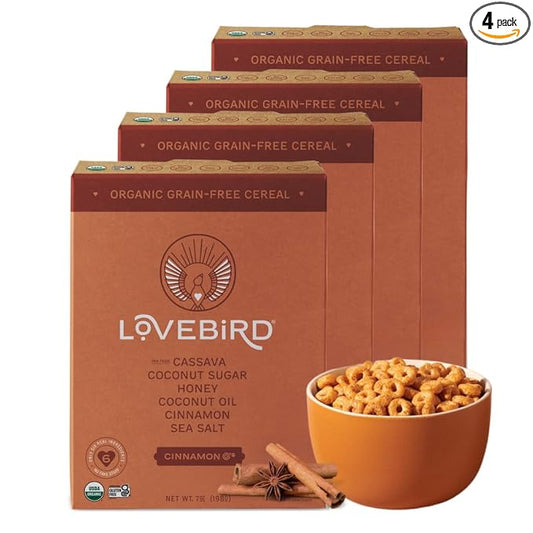 Lovebird Grain-Free Cereal Cinnamon 198 g - Case of 6