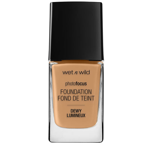 WET N WILD PHOTO FOCUS DEWY FOUNDATION AMBER BEIGE pack of 2
