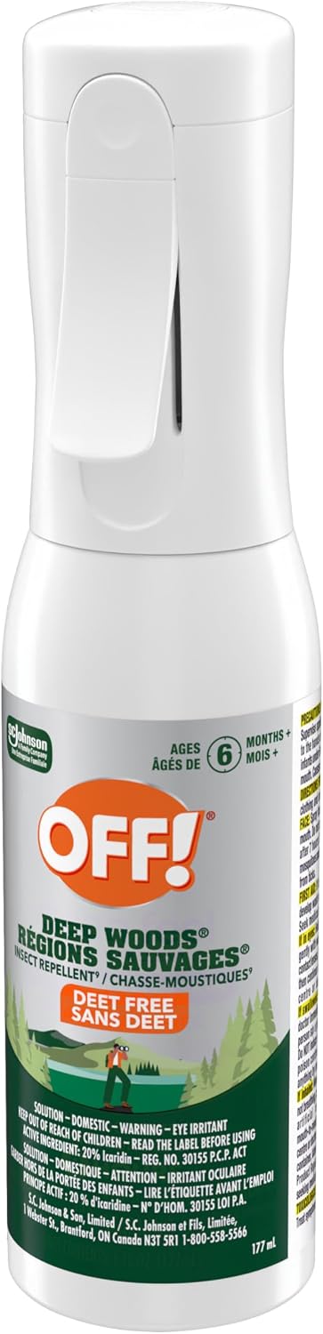 OFF DEEP WOODS INSECT REPELLENT DEET FREE 170G pack of 6
