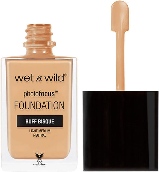 WET N WILD PHOTO FOCUS FOUNDATION BUFF BISQUE pack of 2