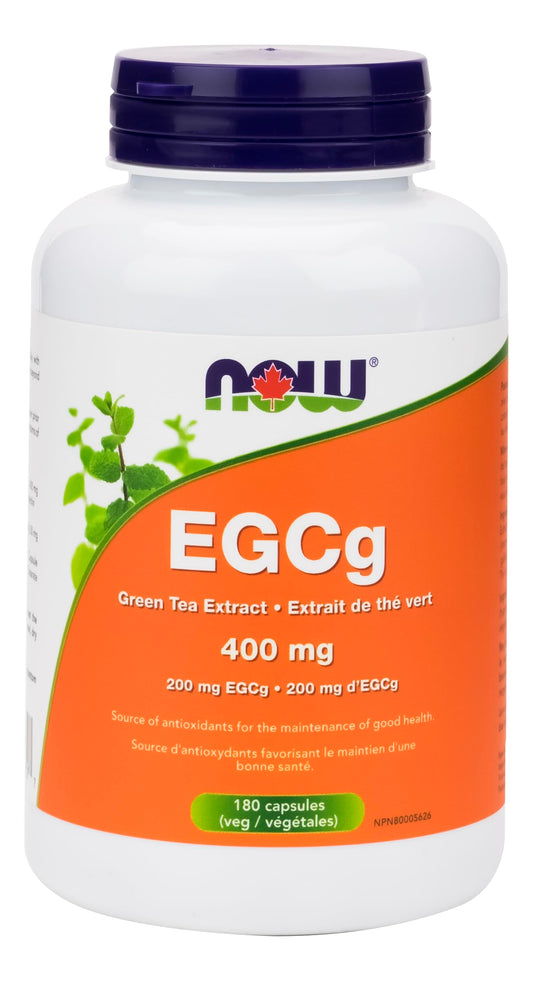 NOW    EGCg GreenTea Ext 400mg (EGCg 200mg) 180vcap
