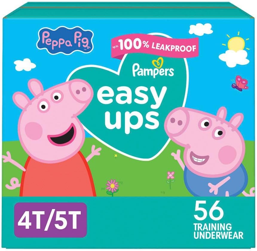 PAMPERS EASY UPS GIRL SIZE 4T-5T 56