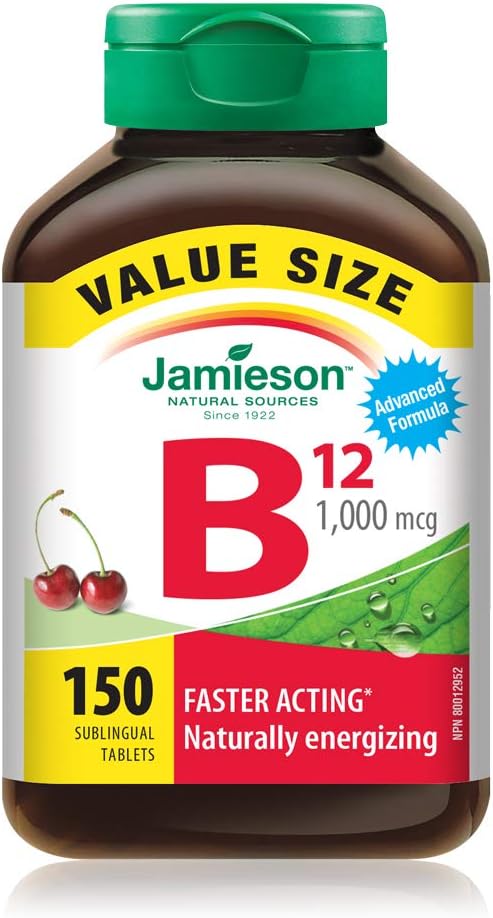 Jamieson    JMS B12 1,000 mcg Sub    150Tabs