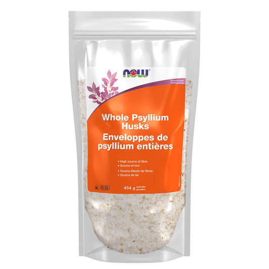 NOW_Psyllium Husks Whole (bag) 454g (food label)