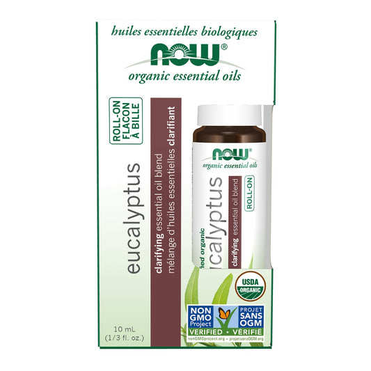 NOW    Organic Eucalyptus EO Roll-On 10mL