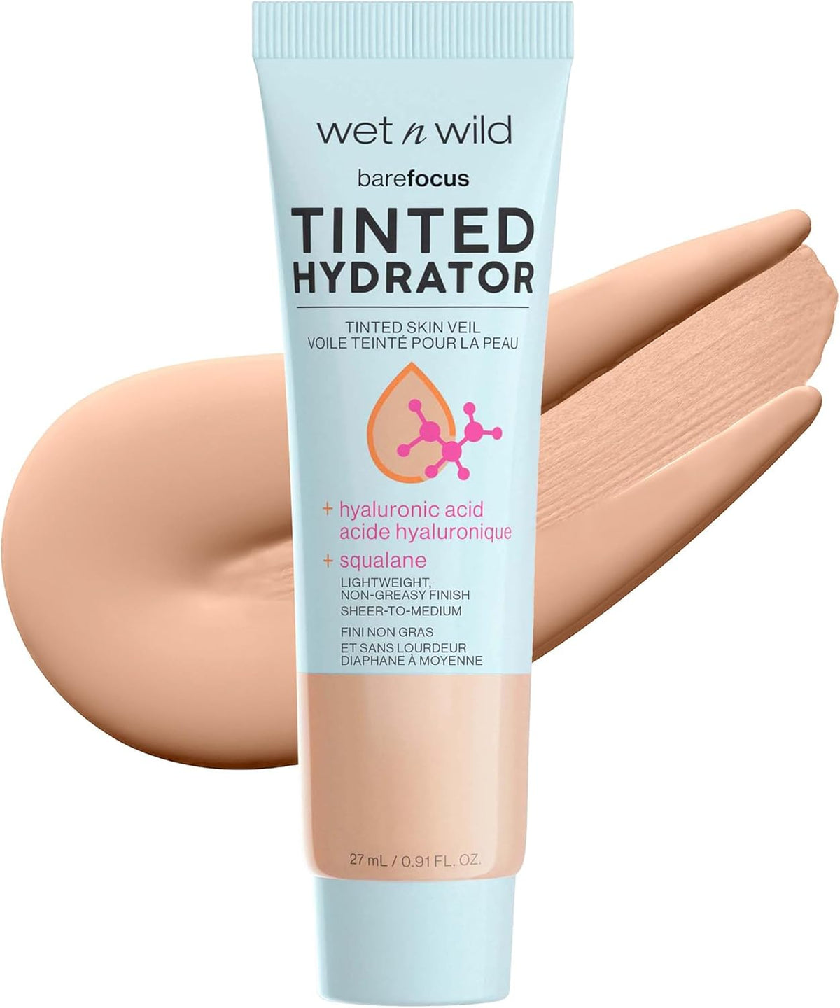 WET N WILD BARE FOCUS HYDRATOR TINTED LIGHT 27ML pack of 2