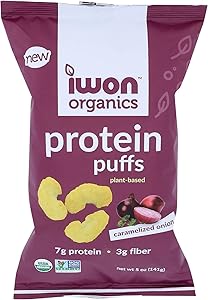 IWON Protein Puffs Large Caramelized Onion 142 g - Case of 12