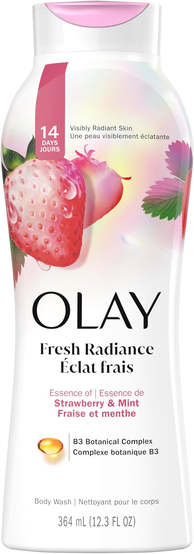 OLAY FR OUTLAST BODY WASH WHITE STRBRY & MINT364ML