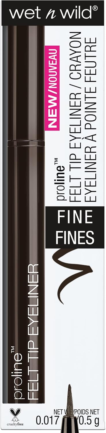 WET N WILD PROLINER LINER FELT TIP DARK BROWN pack of 3