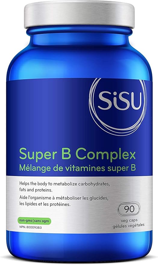 SISU - Super B Complex - formulated for sensitivies/allergies - 90 caps