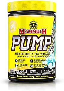 Bucked Up   Mammoth Pump Clear Raspberry 60 serve
