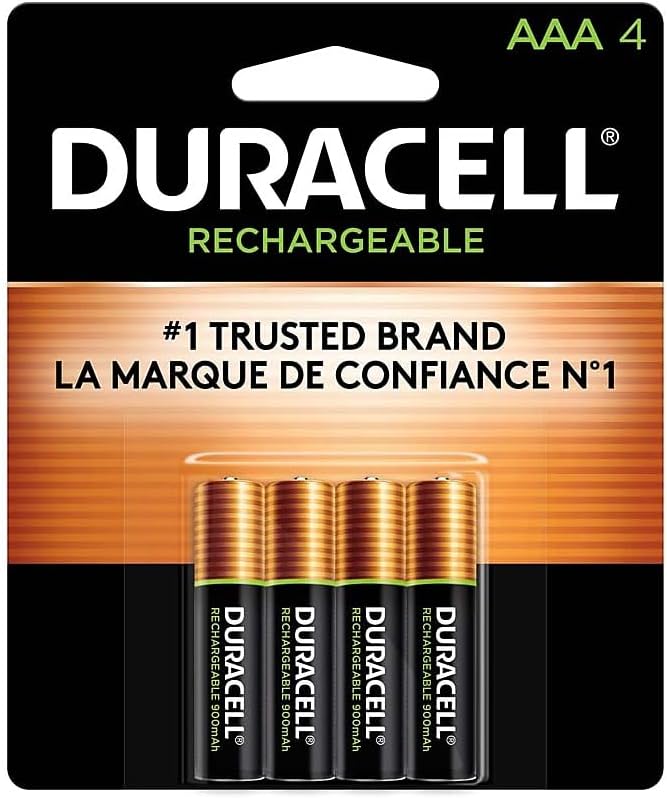 DURACELL BATTERY RECHARGEABLES AAA 4