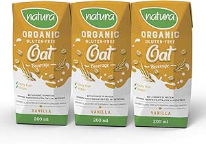 NATURA   -   Oat Beverage, Vanilla Mini 200ml, Organic     3pk