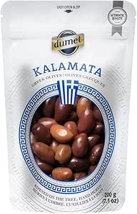 Dumet - Kalamata, Greek Black Olive, with Pit, Small Size (vegan)    200g